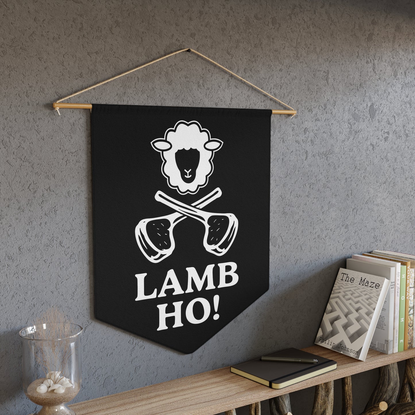 “Lamb Ho!” Pennant – Trent & Chops Wall Banner