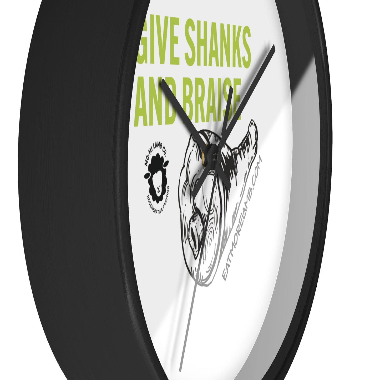 Give Shanks and Braise Wall Clock