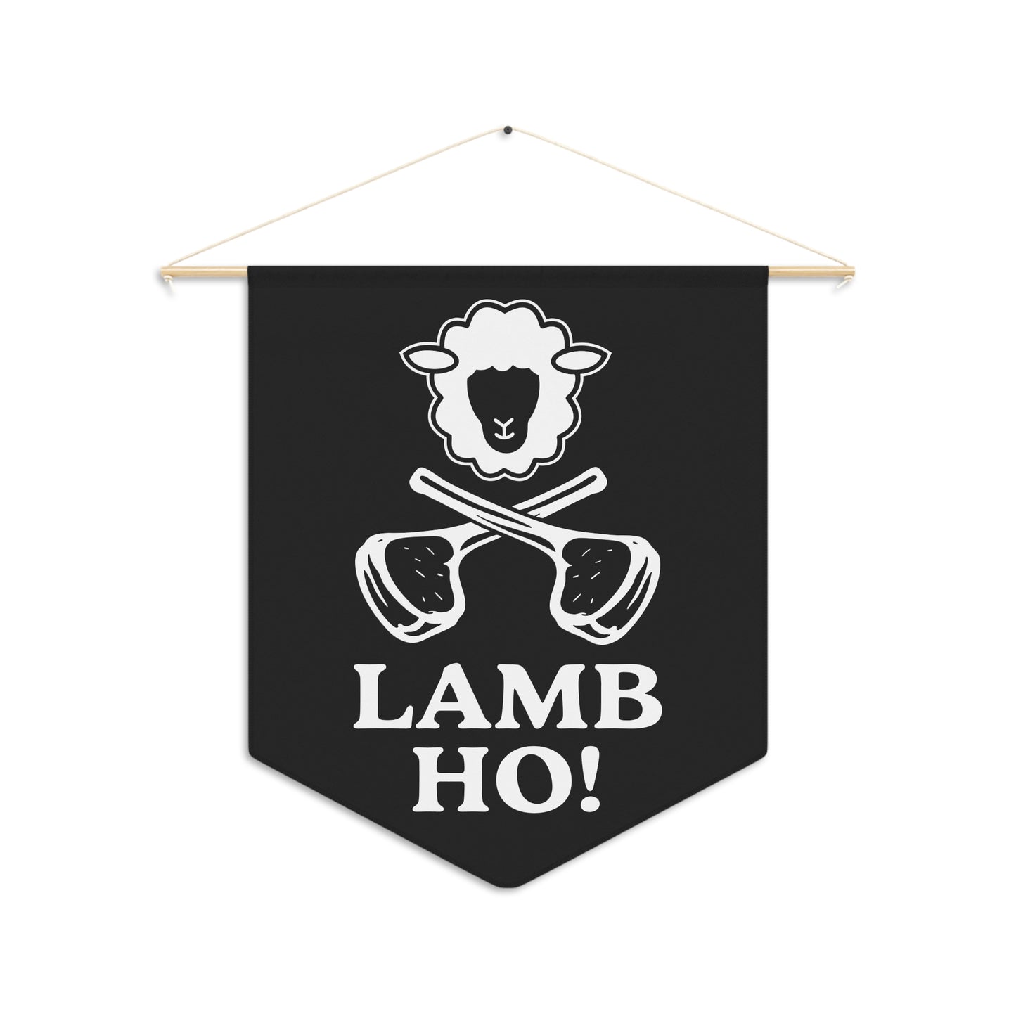 “Lamb Ho!” Pennant – Trent & Chops Wall Banner